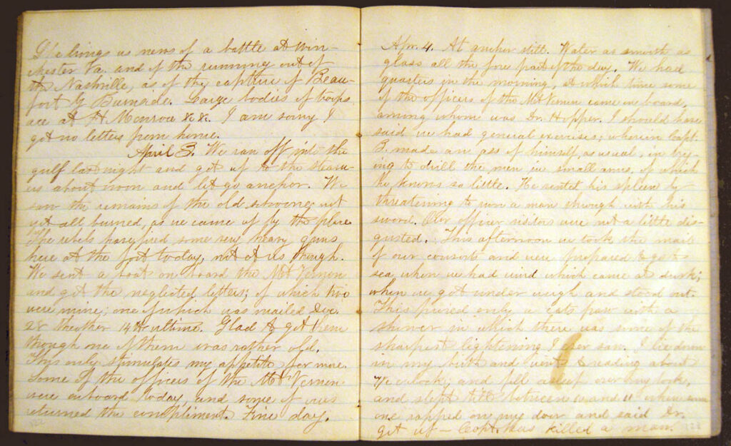 Ezra Pray Journal 4Apr1862