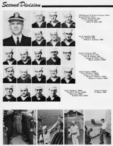 Second Division, USS Halsey Powell, from 1959-1960 Cruise Book