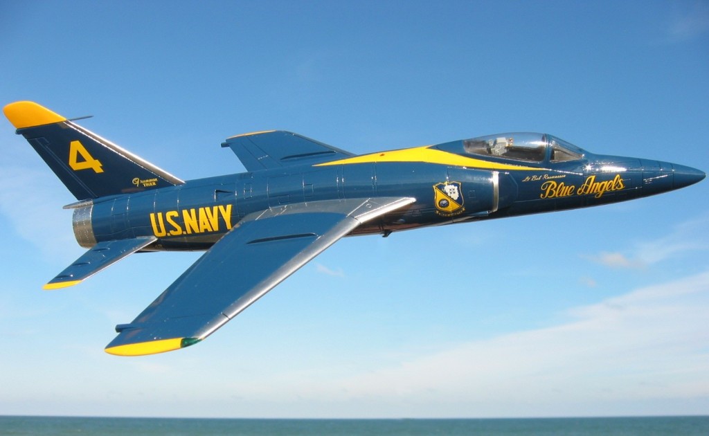 F-11F Tiger "Blue Angel," sponsored by RADM William A. Gureck in honor of Captain Robert L. Rasmussen