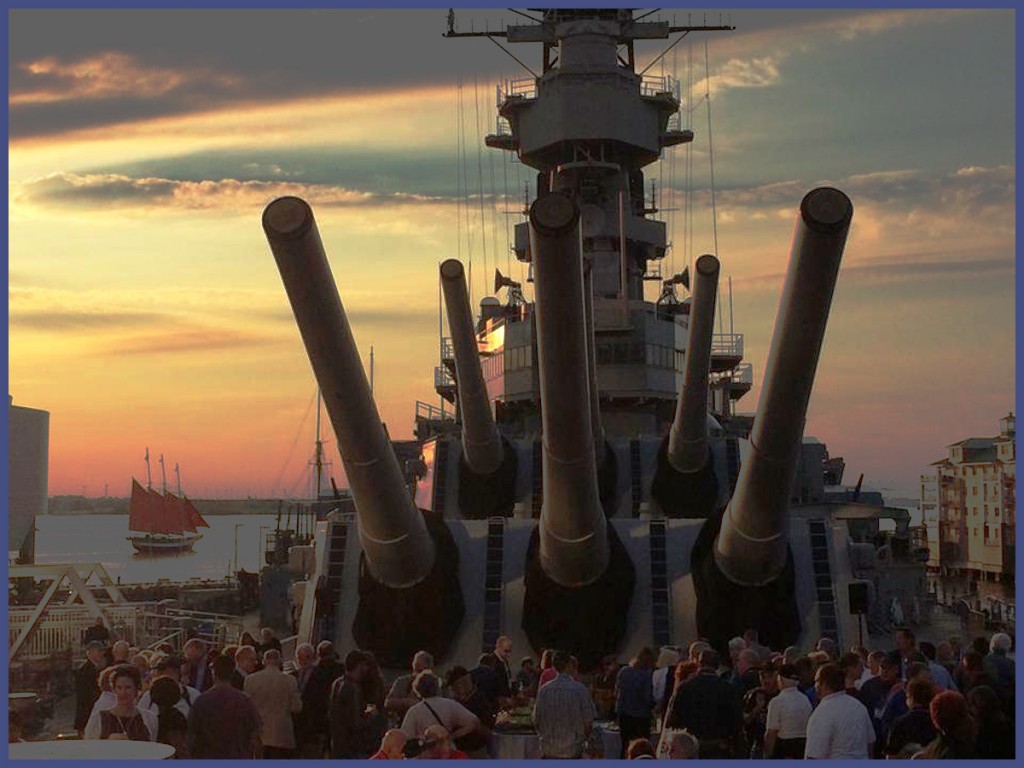 MHC Opening Reception aboard Battleship Wisconsin. (NHF Photo by Matthew Eng/Released)