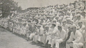 First Base Line Crowd, May 1943 (HRNM Photo)