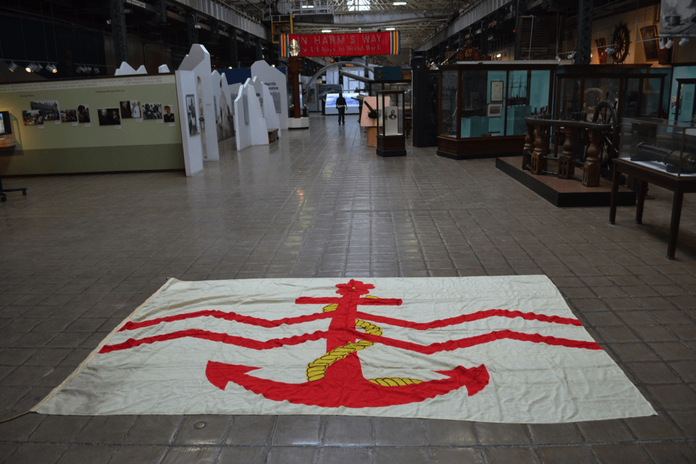 Flag image taken inside the National Museum of the United States Navy (Photo by Matthew Eng/Released)