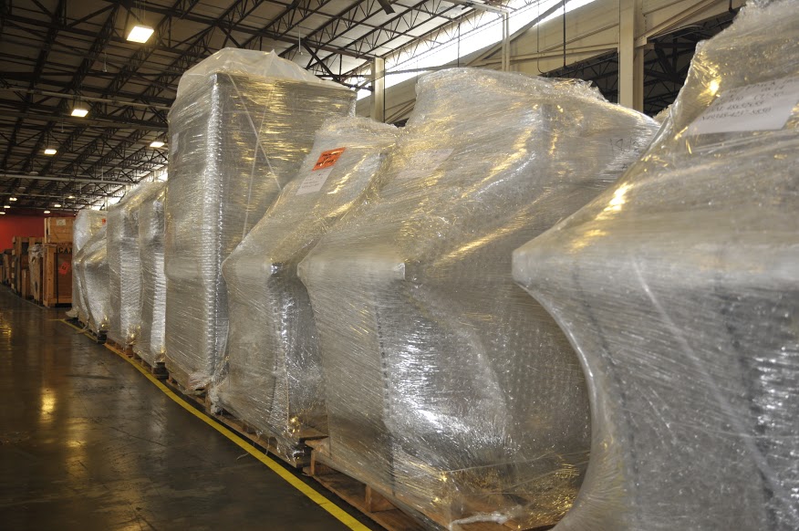 RICHMOND, Va. (Oct. 1, 2014) - The U.S. Navy's collection of more than 300,000 artifacts, some dating back to the founding of the republic, are being moved to the Naval History and Heritage Command's Collection Management Facility (CMF). The CMF is a 300,000 square foot warehouse with facilities for administration, conservation and curation of historic artifacts. NHHC is consolidating its collection of historic artifacts, some dating back to the founding of the republic, into the facility located in Richmond Va. (U.S. Navy photo by Jim Caiella/RELEASED)
