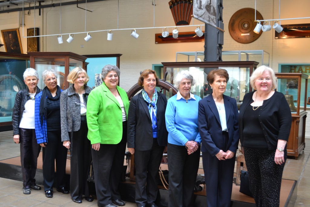 The sponsors during their visit on 20 April inside the National Museum of the United States Navy (NHF Photo/Released)