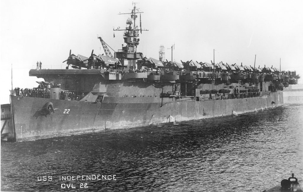 CVL-22 home from the war (Photo: US Navy from NARA College Park, MD)